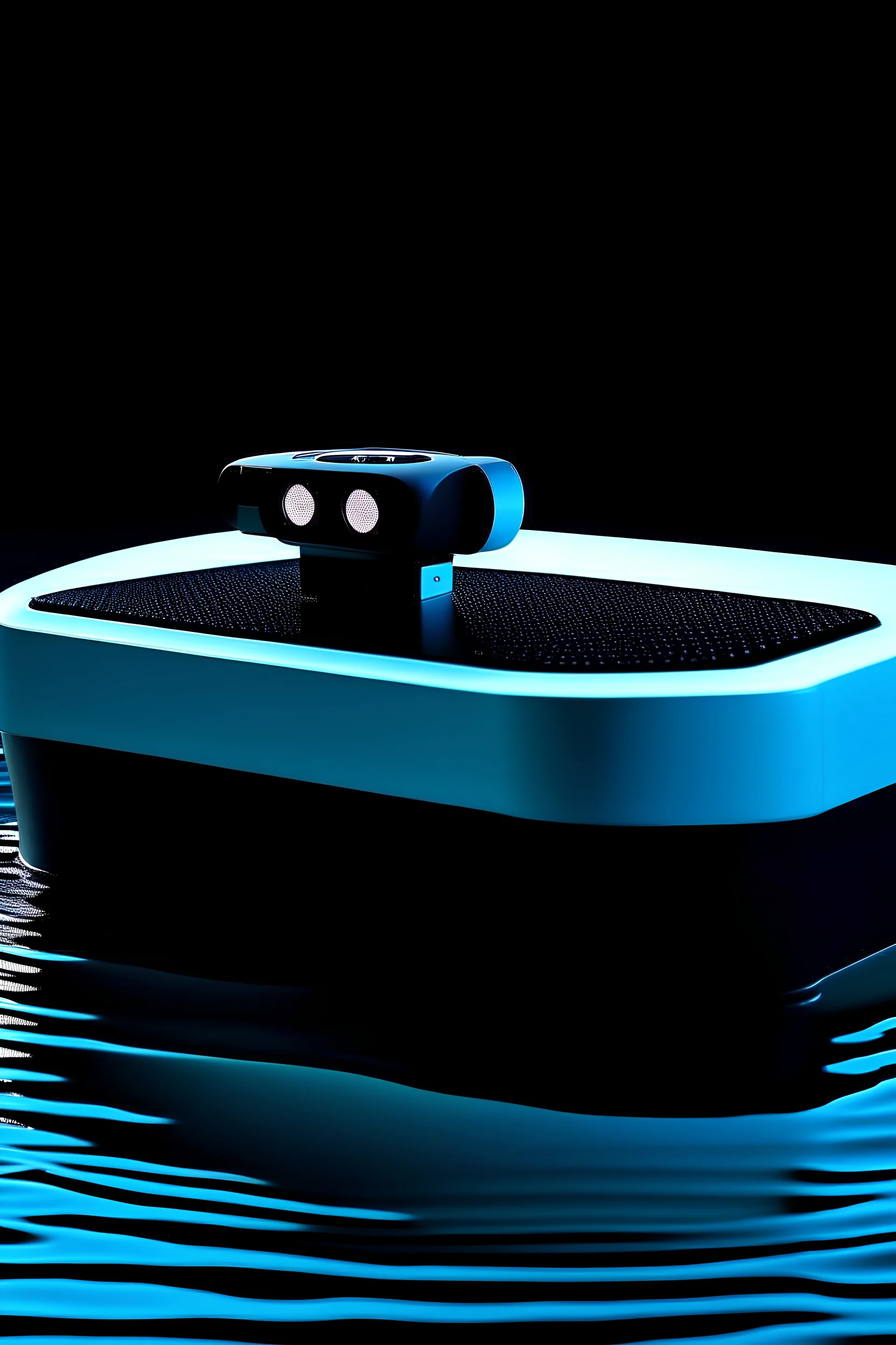 A floating projector that works on sound and contains cameras