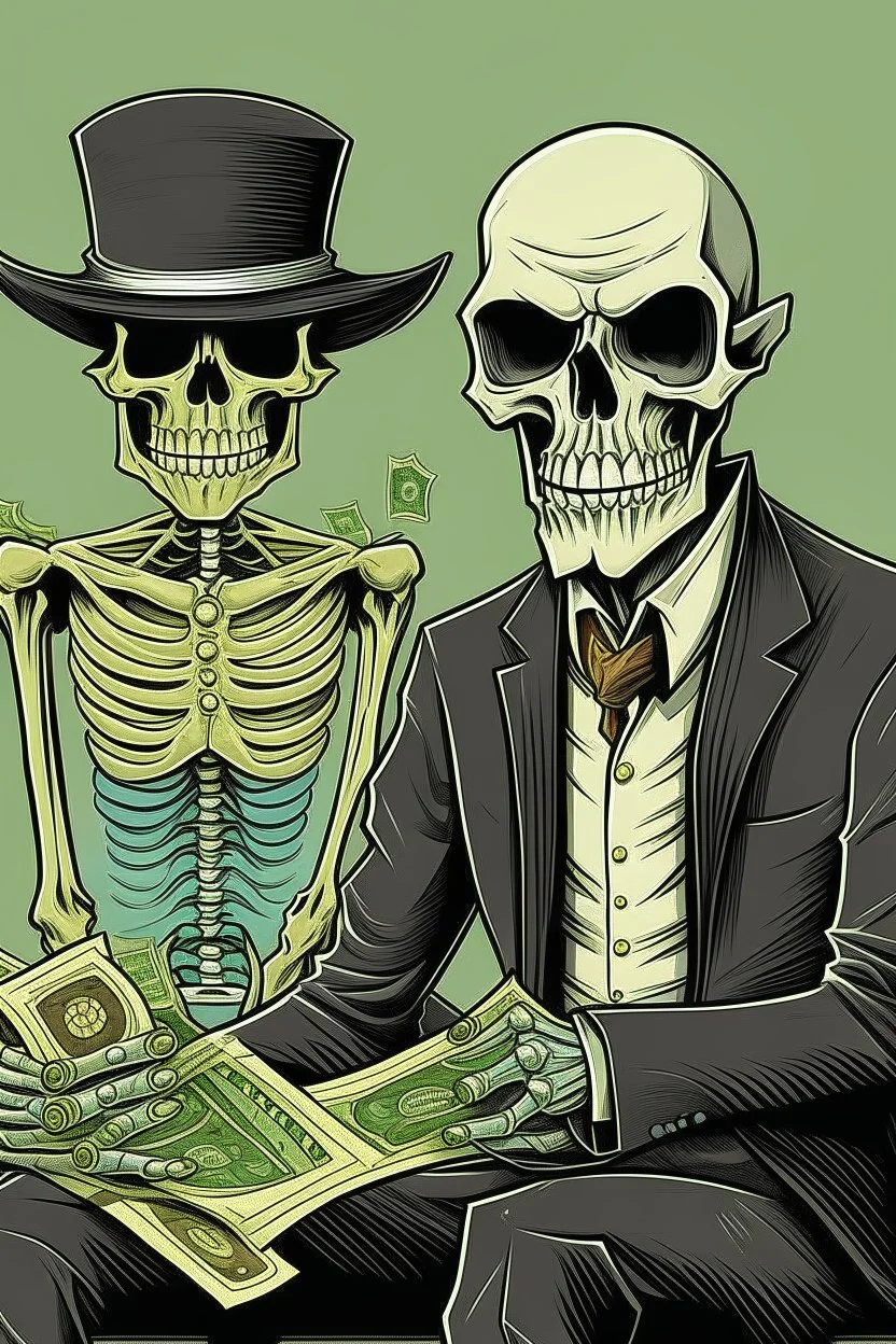 money and death man