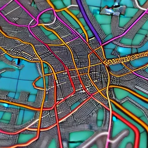 colored pins on a map, roads and highways, desaturated map, highly detailed, intricate design, smooth, realistic render, Artstation, smooth, sharp focus, illustration, artgerm