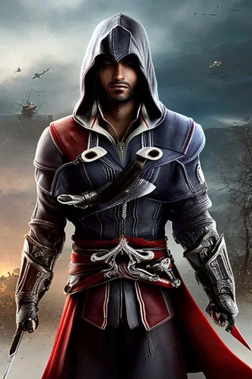 Ezio Auditore, Portrait, Assassin's creed, no eyes