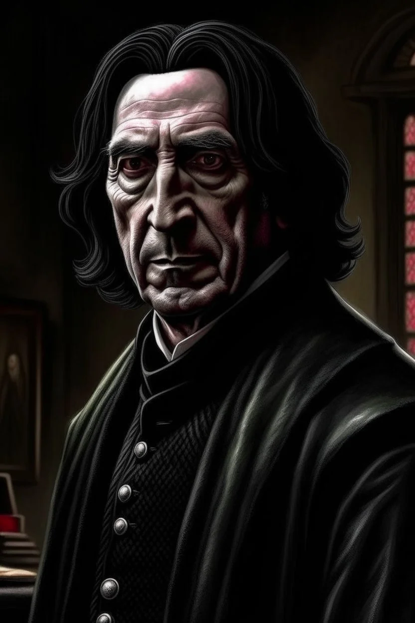 I want a picture that's more realistic, more like Professor Snape, and has a high level of horror.