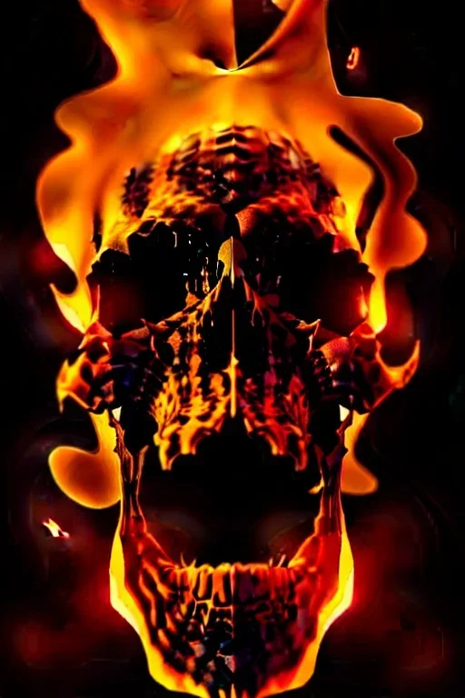 portrait of skull set in fire, cinematic lighting, photorealistic, ornate, intricate, realistic, detailed, volumetric light and shadow, hyper HD, octane render, unreal engine insanely detailed and intricate, hypermaximalist, elegant, ornate, hyper-realistic, super detailed --v 4