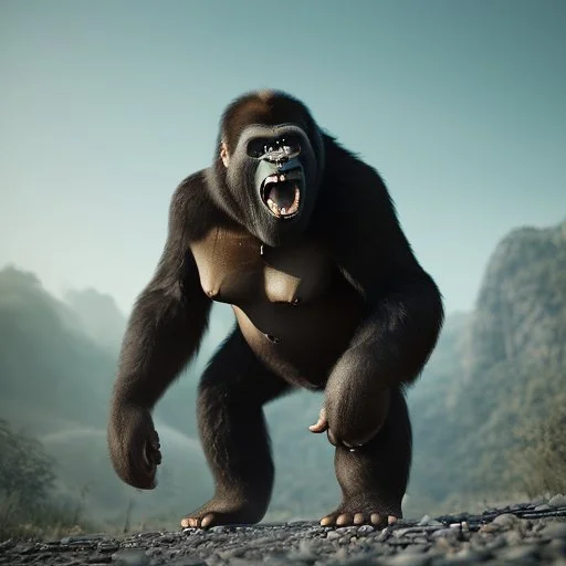 King Kong cheerful 3D