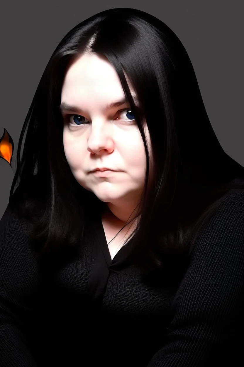 chubby cartoon gaming witch