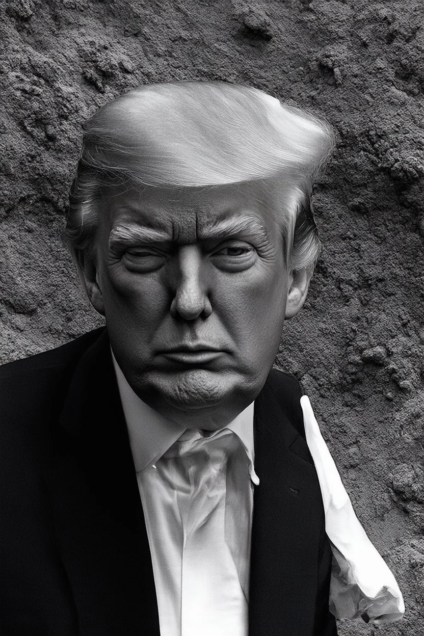 trump justinsun ethereum battle in the trenches seeing the future in the style of surrealism black and white