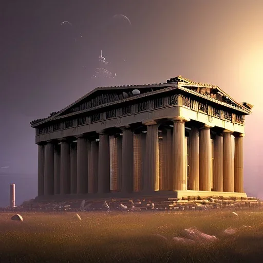 Cyberpunk Parthenon