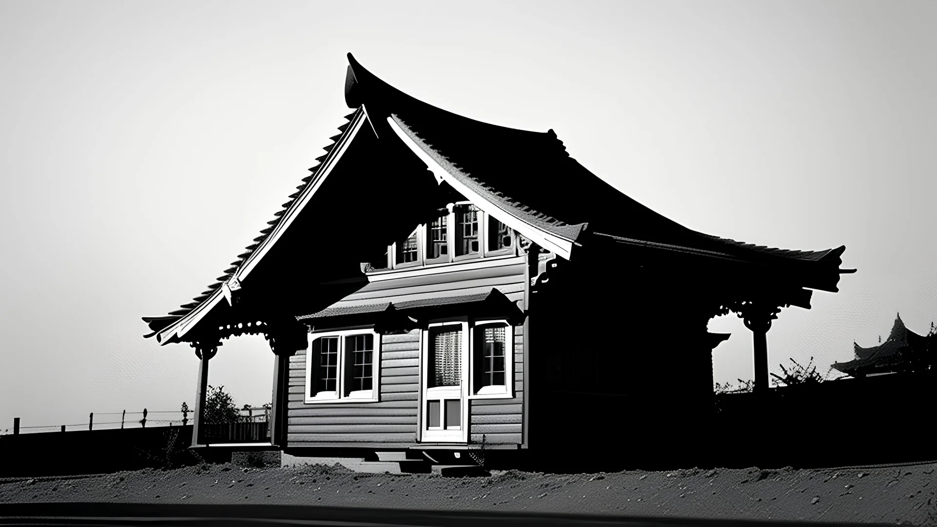 a fractal house made of (Mandelbrot set:1.7) on a (Mandelbrot set:1.6) street; side view, close-up, ink paint, tint leak, afternoon vibe, great contrasts, color harmony