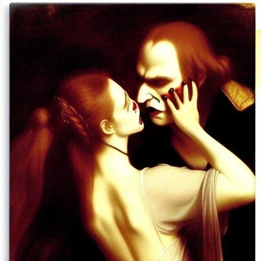 Vampire kiss by hayez