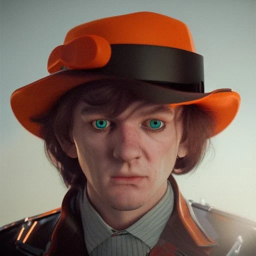 Clockwork orange Alex, real, full body, cyberpunk, dramatic lighting, hyper realistic, 8k