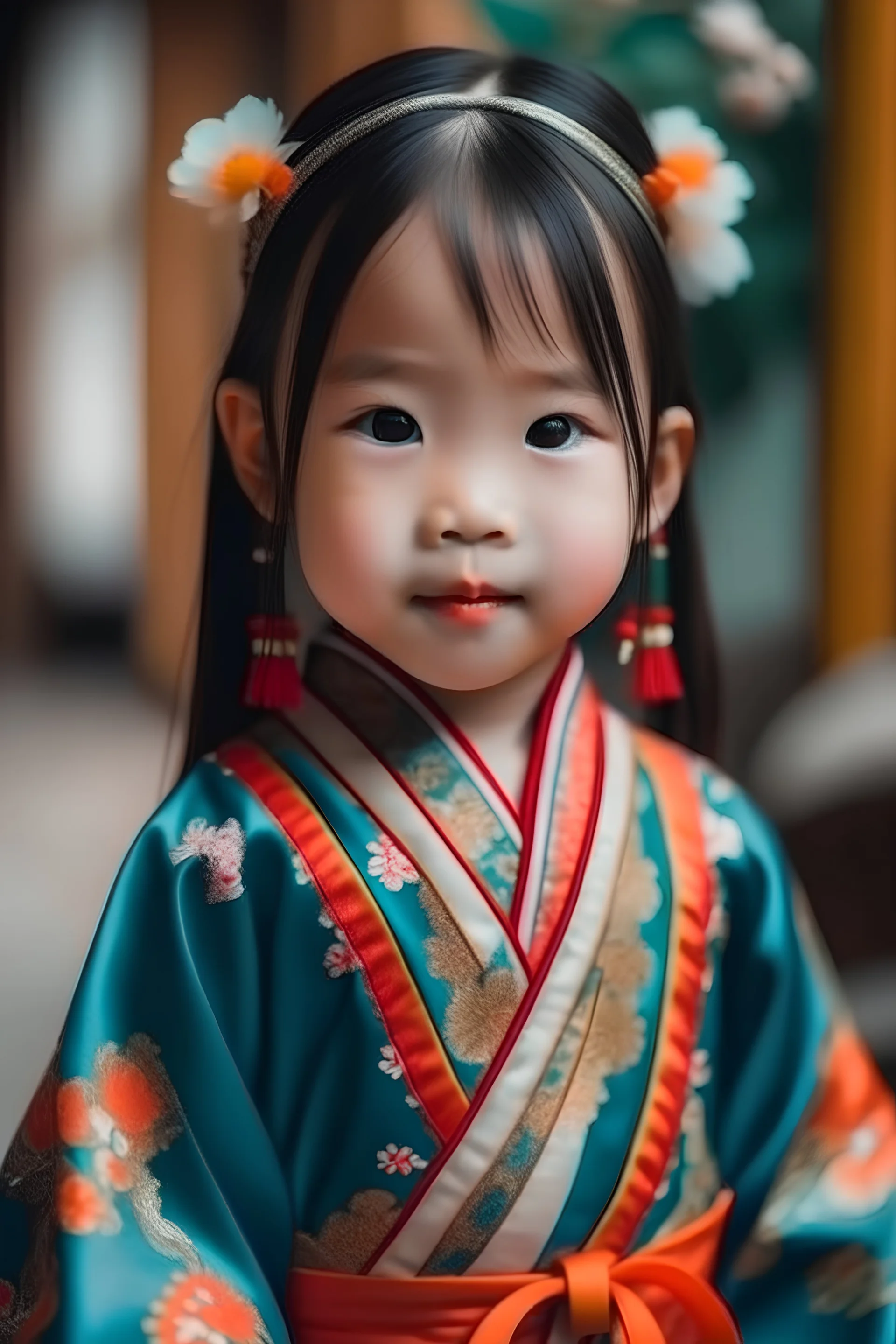 Asian girl with costume