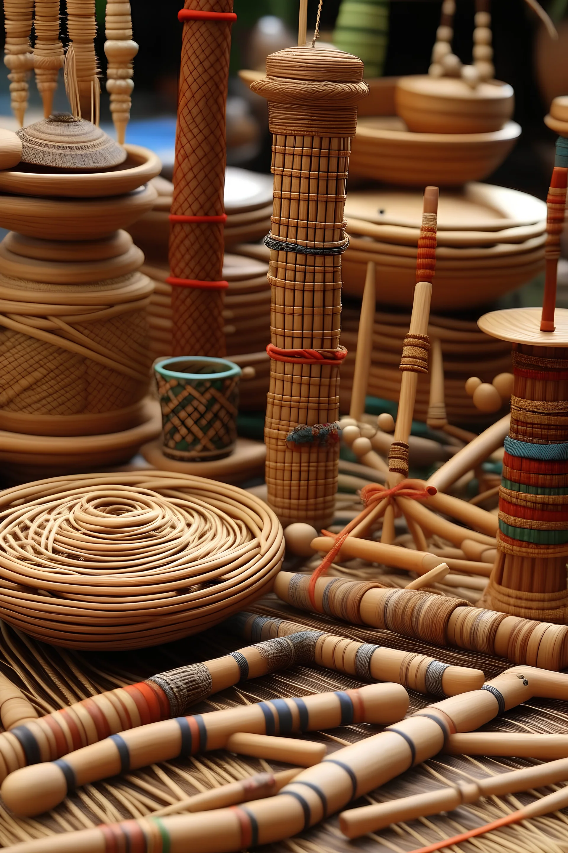 mainan tradisional orang jawa berbahan bambu