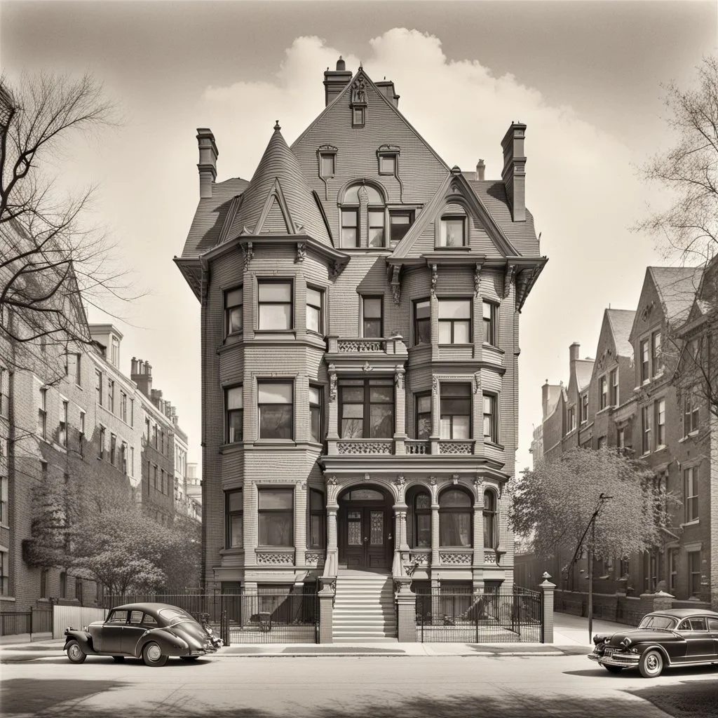 At 2146 W. Caton Street in Wicker Park stands the Frederick Gehrke House, built in 1889 and designed by architects Faber & Pagels. This handsome late-Victorian residence was part of a row of five substantial single-family homes constructed on what was then a newly carved, 600-foot street called Columbia. At the time, this triangular pocket near Damen, North, and Milwaukee was one of the last undeveloped stretches of prairie in the neighborhood — soon to become one of Chicago’ black and white pen