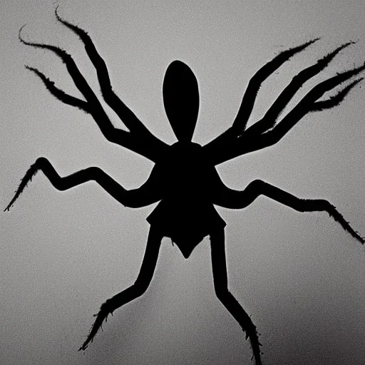 Old photo Shadow spider