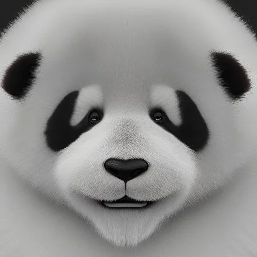 pixar art style of a mega cute and fluffy baby panda in natural environment, monotone color, full body, by mobeius, au naturel, hyper detailed, digital art, trending on artstation, cinematic lighting, studio quality, smooth render, unreal engine, octane rendered, art style by klimt and nixeu and ian sprigger and wlop and krenz cushart