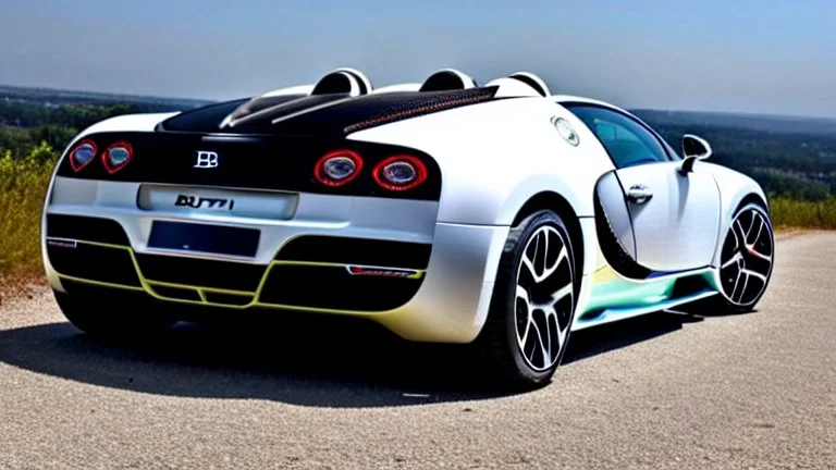 Bugatti Veyron Mixed With Mercedes G-Class, 4K, Ultra Detailed, Rear View,Rear View,