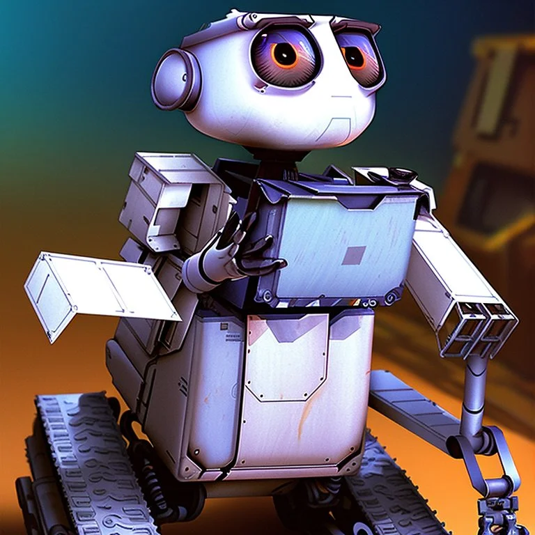 Wall-E , digital art, anime