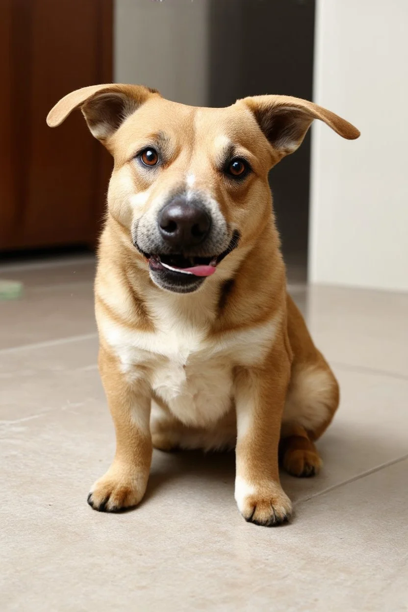 süsser hund (er frisst katze)