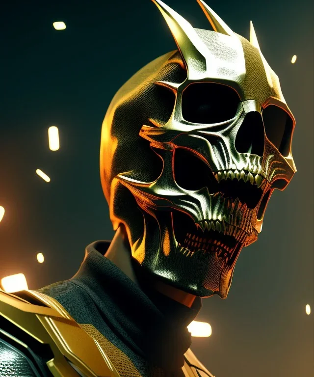 A badass Cristiano Ronaldo wearing a dragon skull mask, atmospheric, realistic, unreal engine, cinematic lighting, octane render.