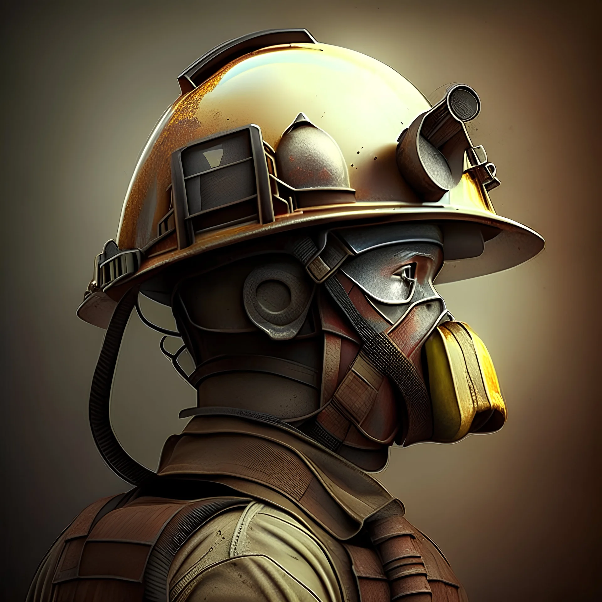 Carry with engineer's helmet