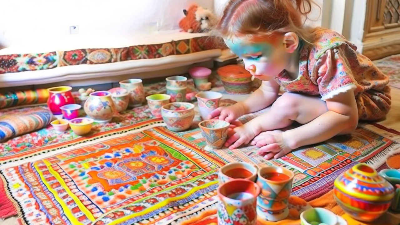 pottery children's carpets