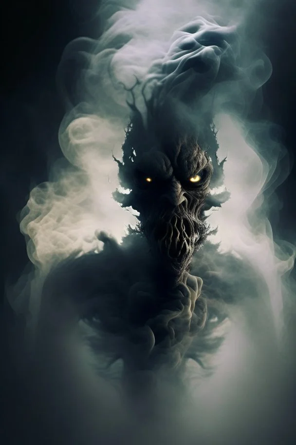 Smoke in a shape of a monster humanoid