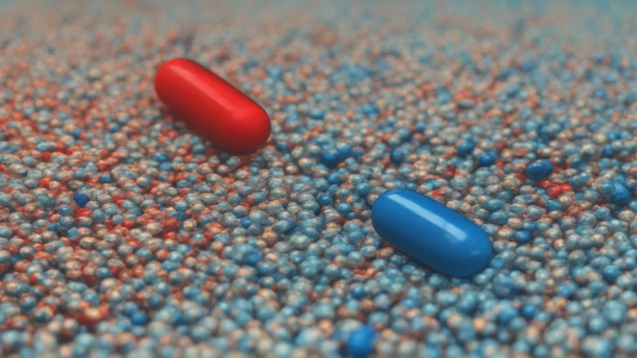 matrix red and blue pill, difference between dream and real world