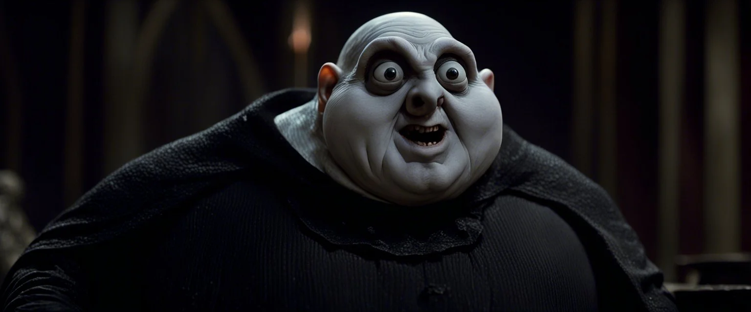 uncle fester snail in the adams family, saying "I know something about you."