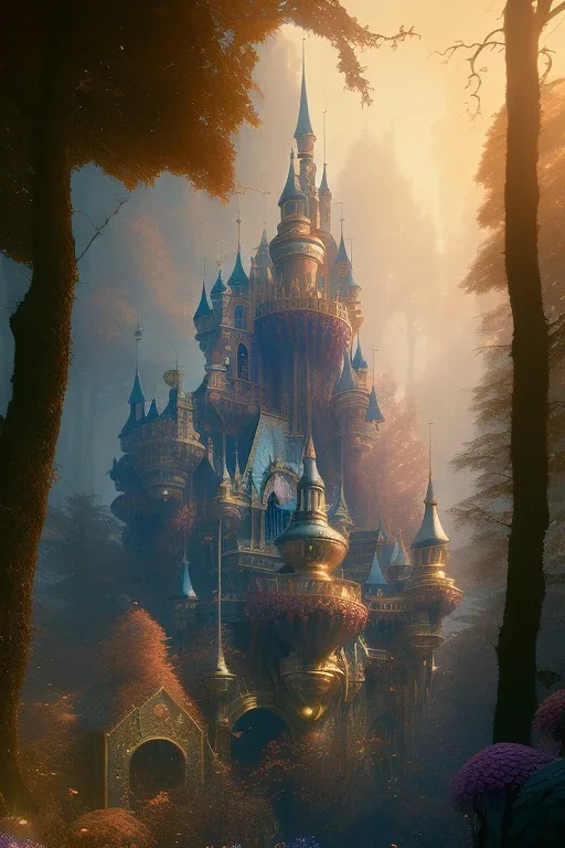 dreamcastle, 8k resolution concept Greg Rutkowski, Artgerm, WLOP, Alphonse Mucha dynamic lighting hyperdetailed triadic colors Unreal Engine 5 volumetric lighting,