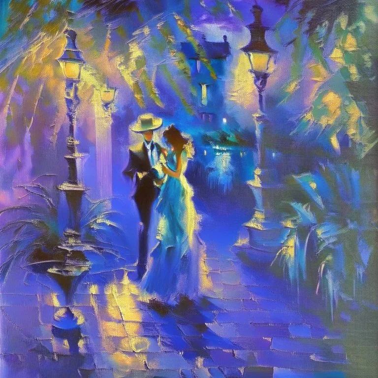 in the shadows romantic mood impressionist style