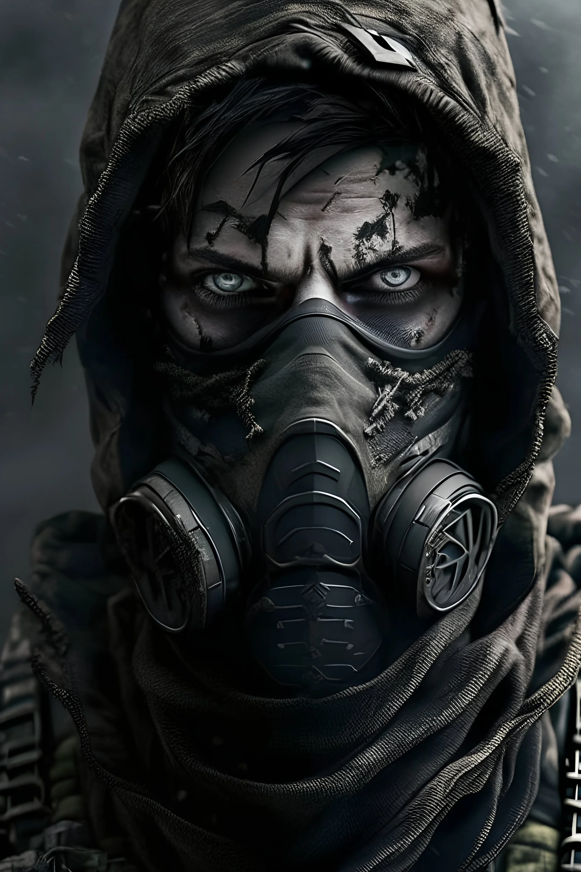 A guy who looks from call of duty and looks scary with a mask