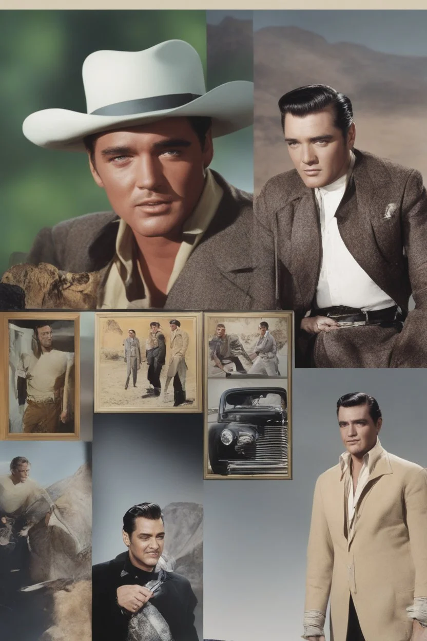 Elvis clark gable - 32k, UHD, full color professional quality digital photograph