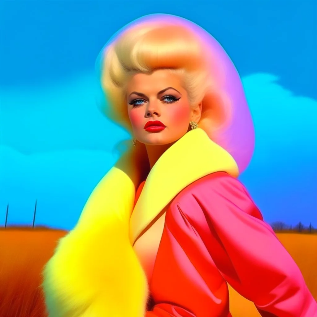 Jayne mansfield in the wind, plastic jacket, Marie-Antoinette