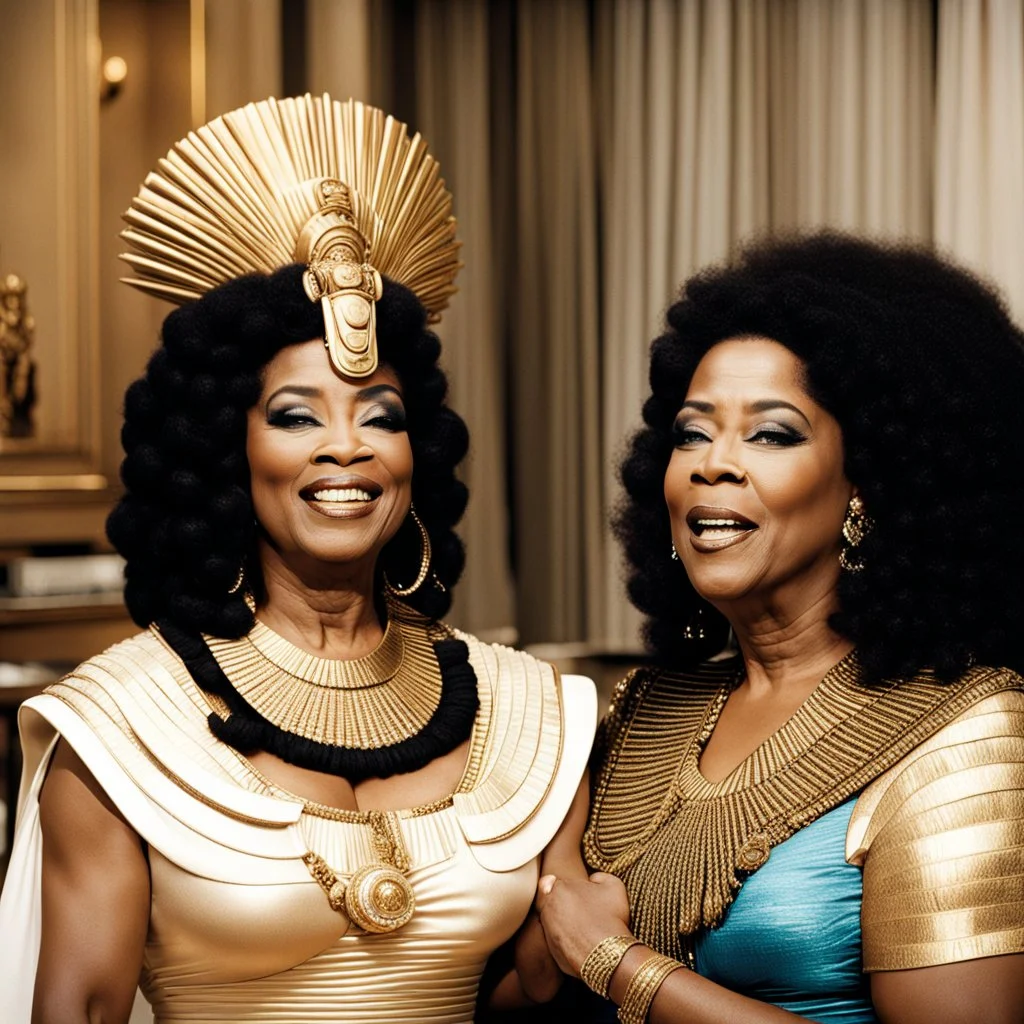 Cleopatra meets Oprah Winfrey.