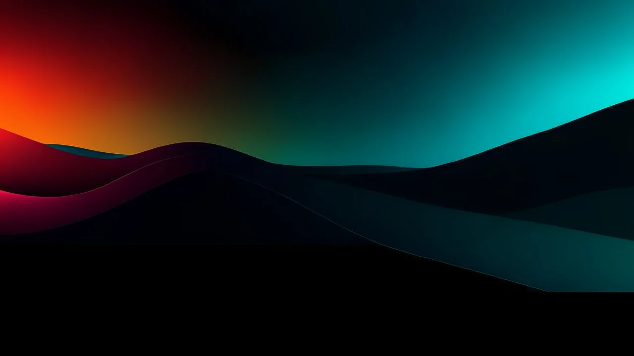 Abstract, minimalistic wallpaper with two hues, gradient, dark, vibrant