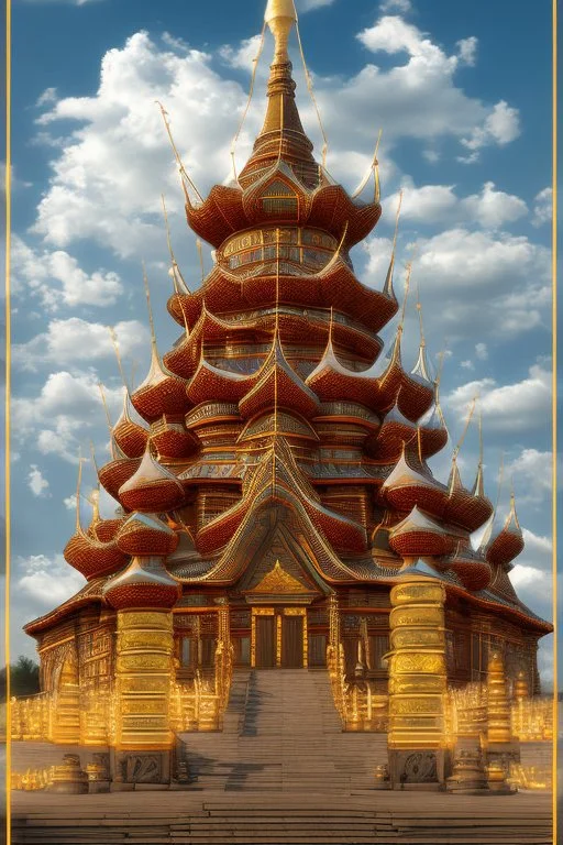 Buddhist temples in the style of the Kremlin