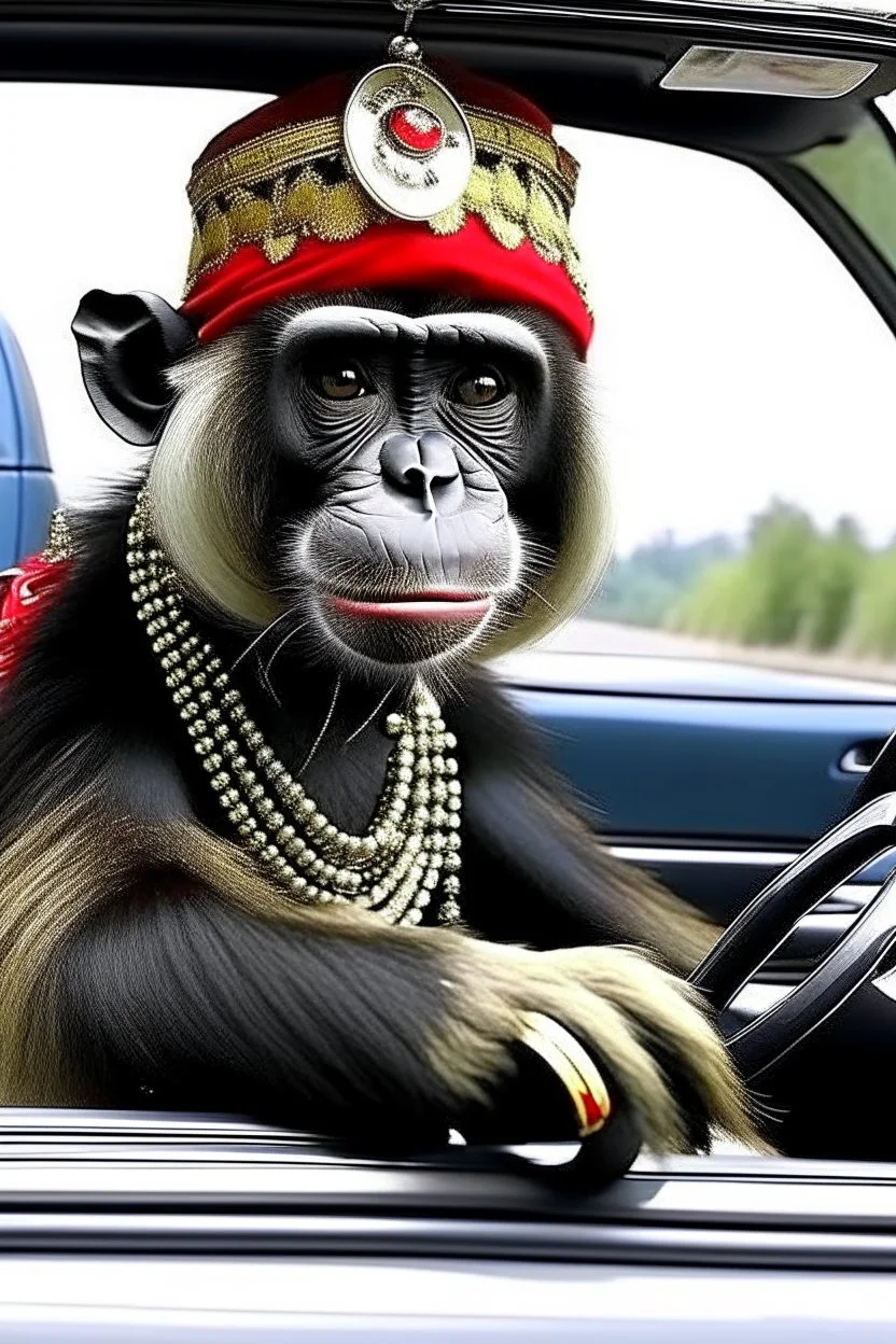 I am gypsy panda but i drive in Mercedes with monkey