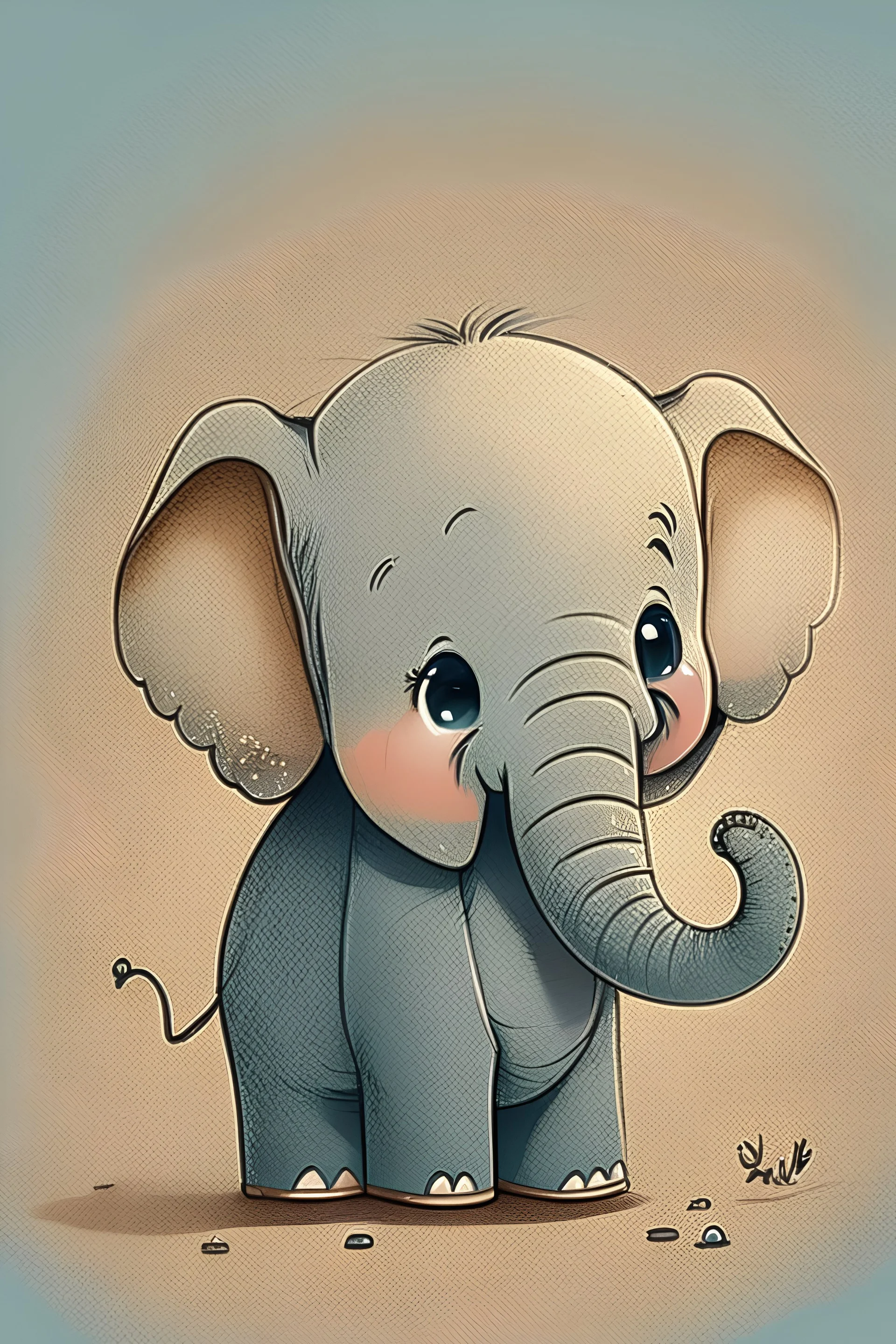 Cute Baby Elephant Cartoon' Apron | Spreadshirt