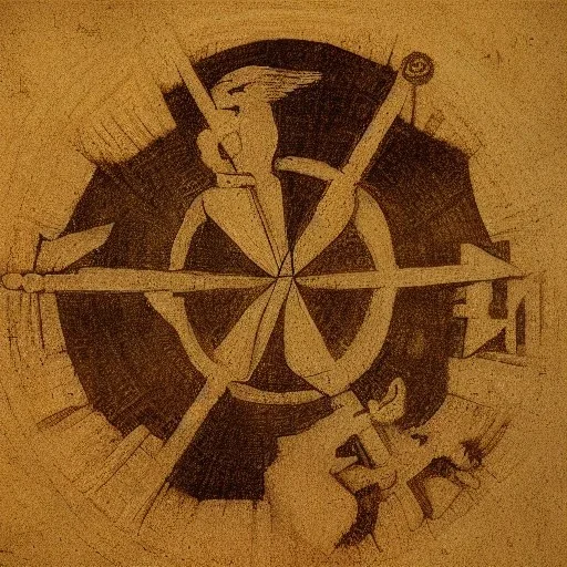 deiters logo, by Leonardo Da Vinci, 4k