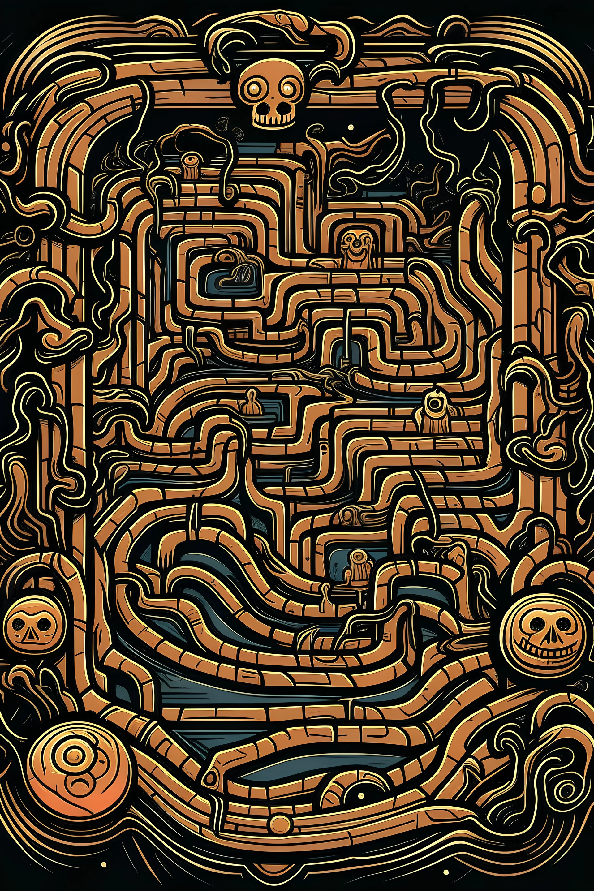 spooky maze