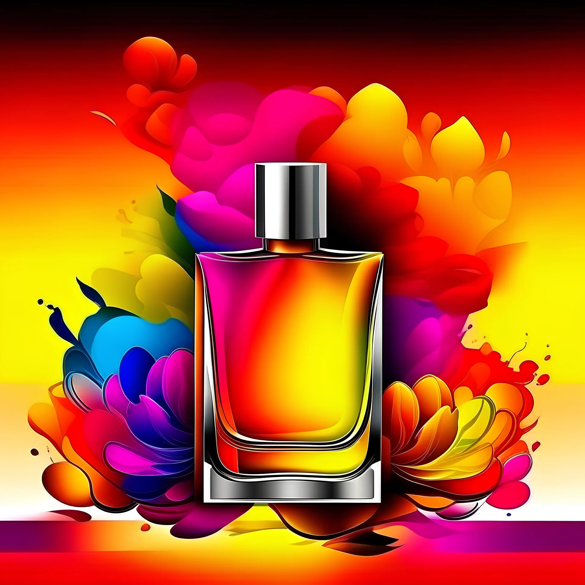 Create picture perfume colour and colour background