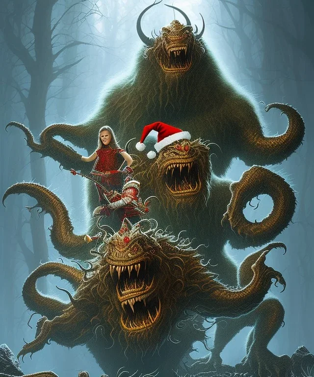 Kerampus beast Christmas ,horror , dark fantasy