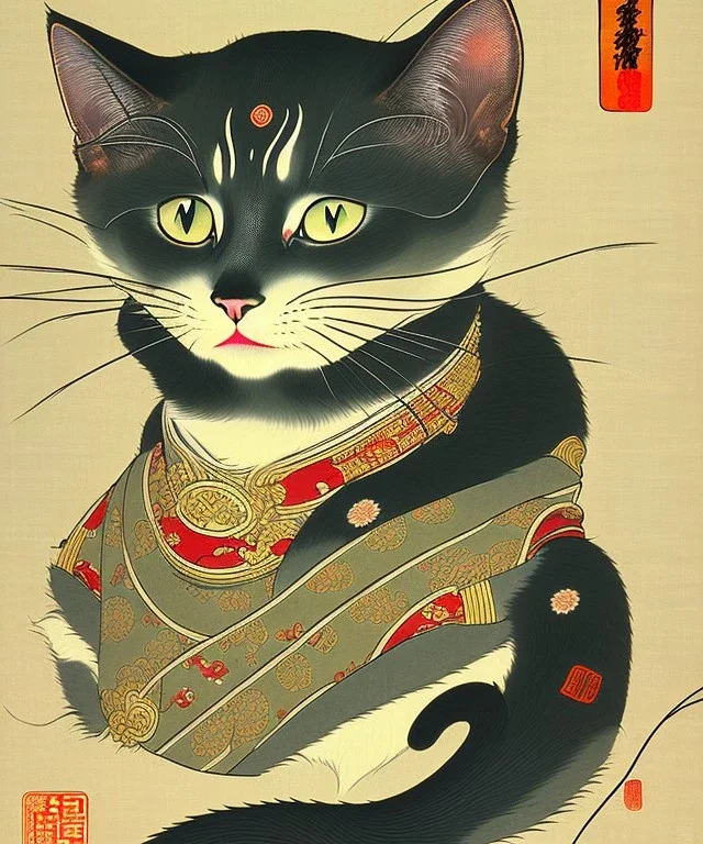 Ukiyo-e cat