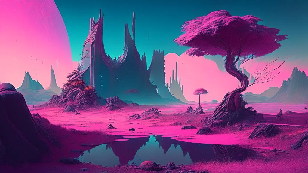Phantasy landscape, syber pank