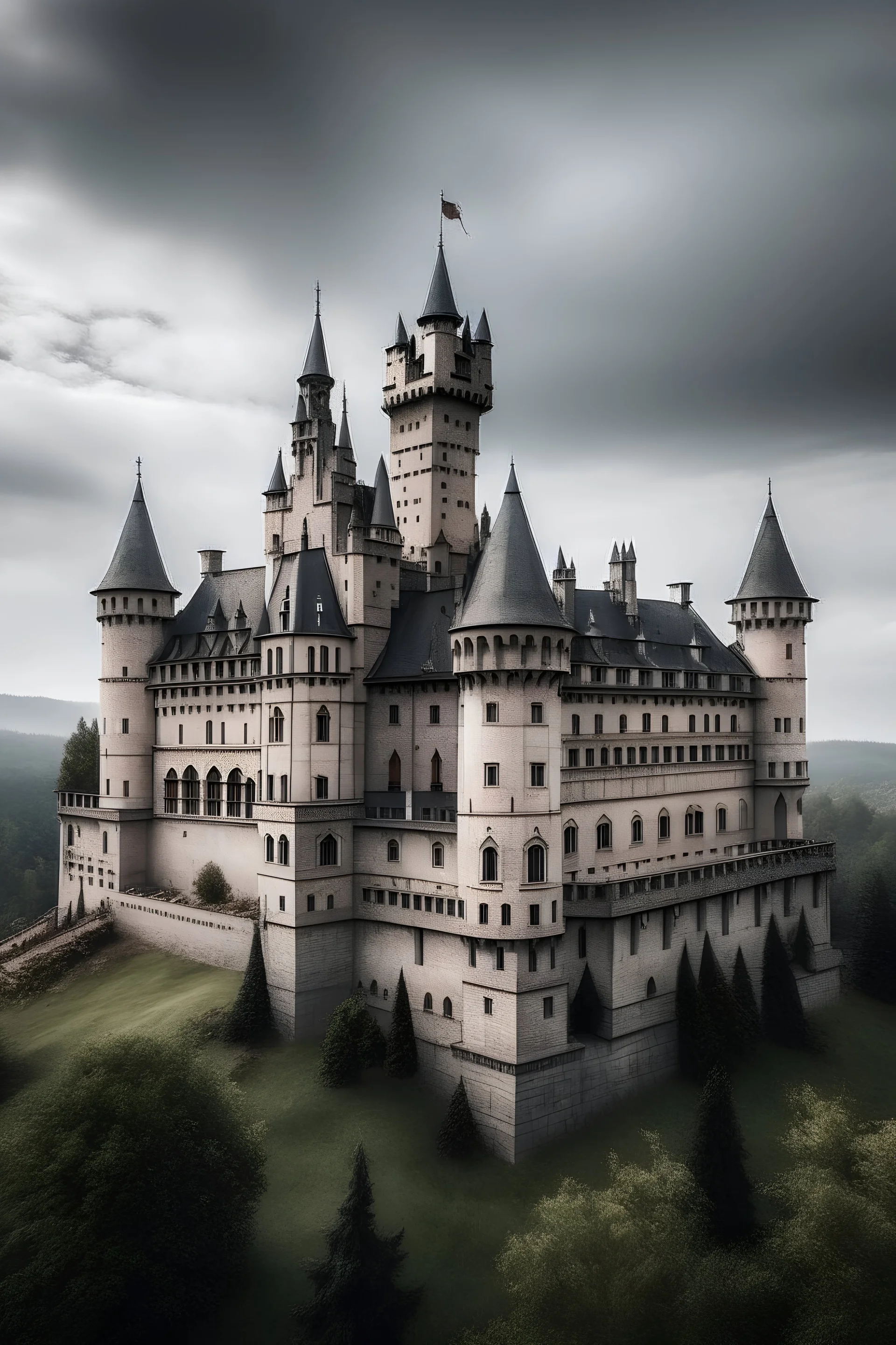 castle in the middle of the city in real life