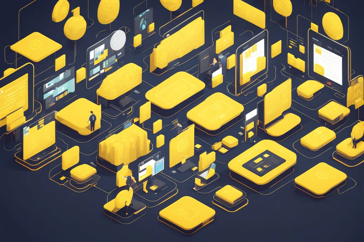 Market Participants and Trading Platforms yellow style