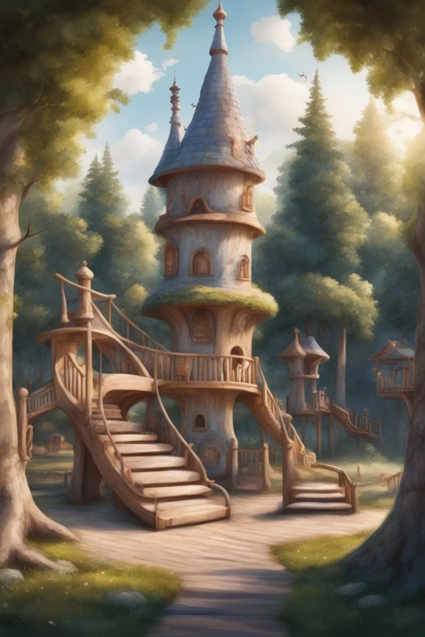 игровая площадка в славянском стиле сказок