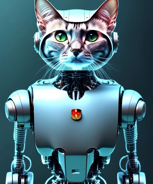 Half Robot cat