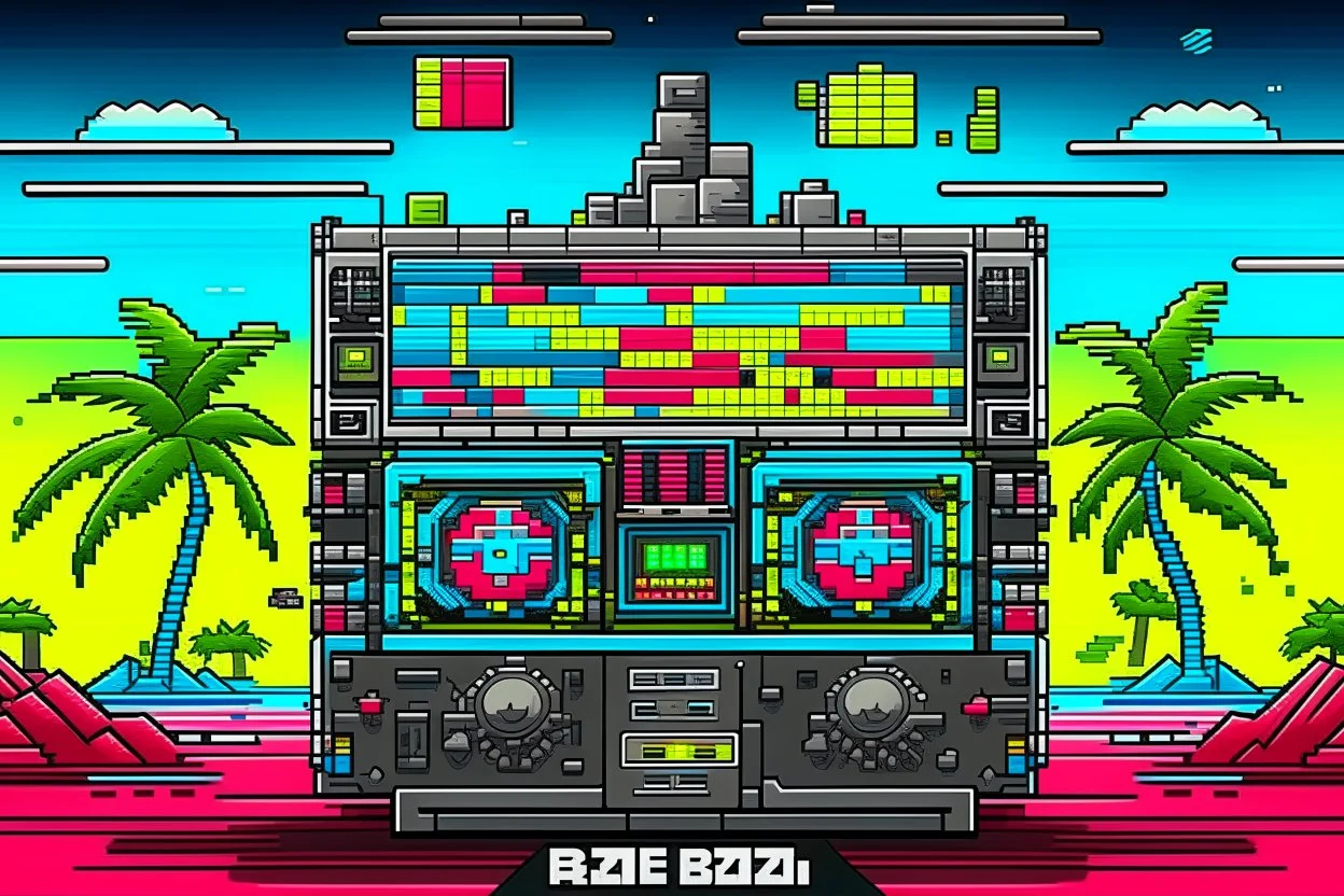 ALBUM COVER - 8BIT IBIZA TECHNO RAVE MACHINE