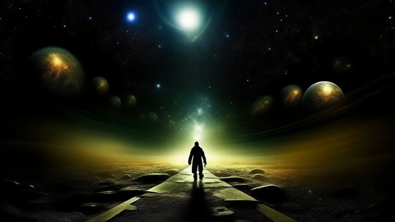 matrix universe, space, planets, god creation walking in the light