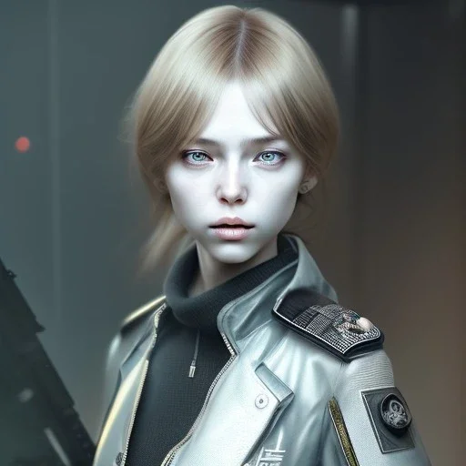 realistic female anime character, in the style of "left alive", perfect composition, beautiful detailed, intricate, insanely detail